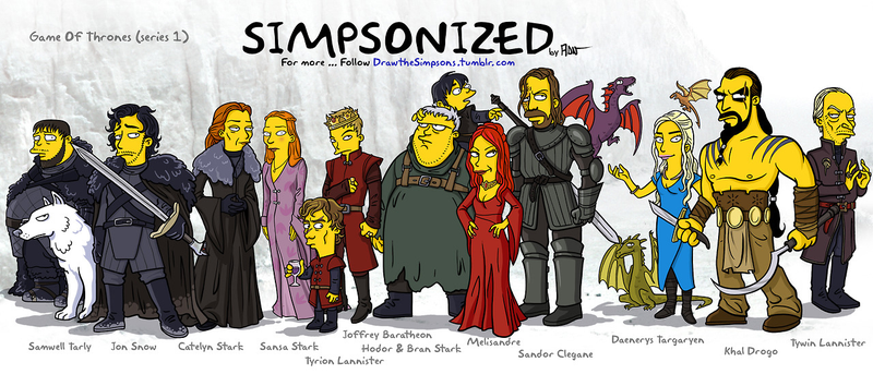 Illustration for article titled Juego de Tronos al estilo Simpson